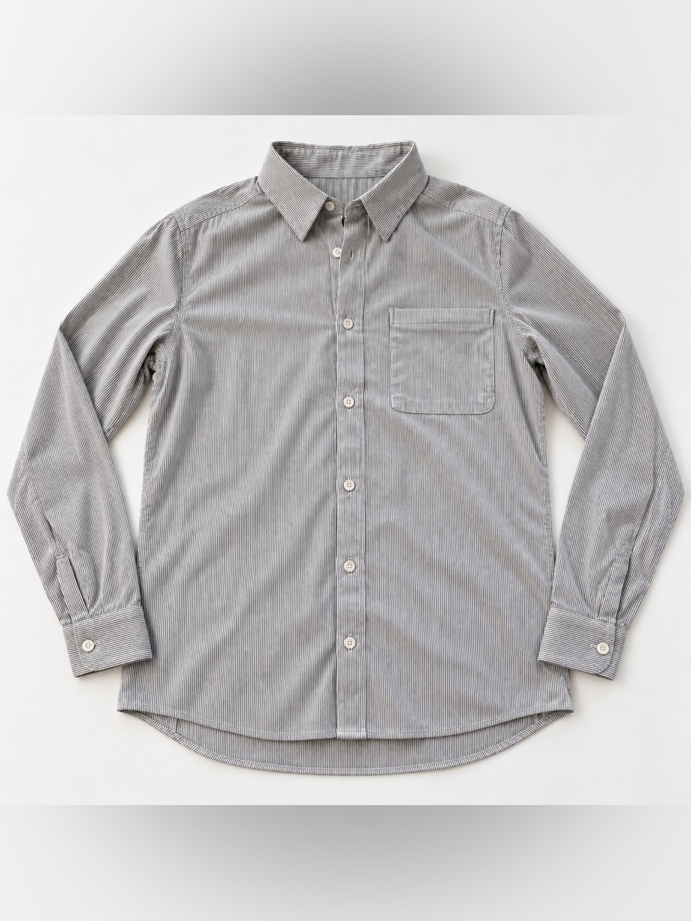 Lululemon New Venture Long-Sleeve Shirt Men's Blue & White Striped
